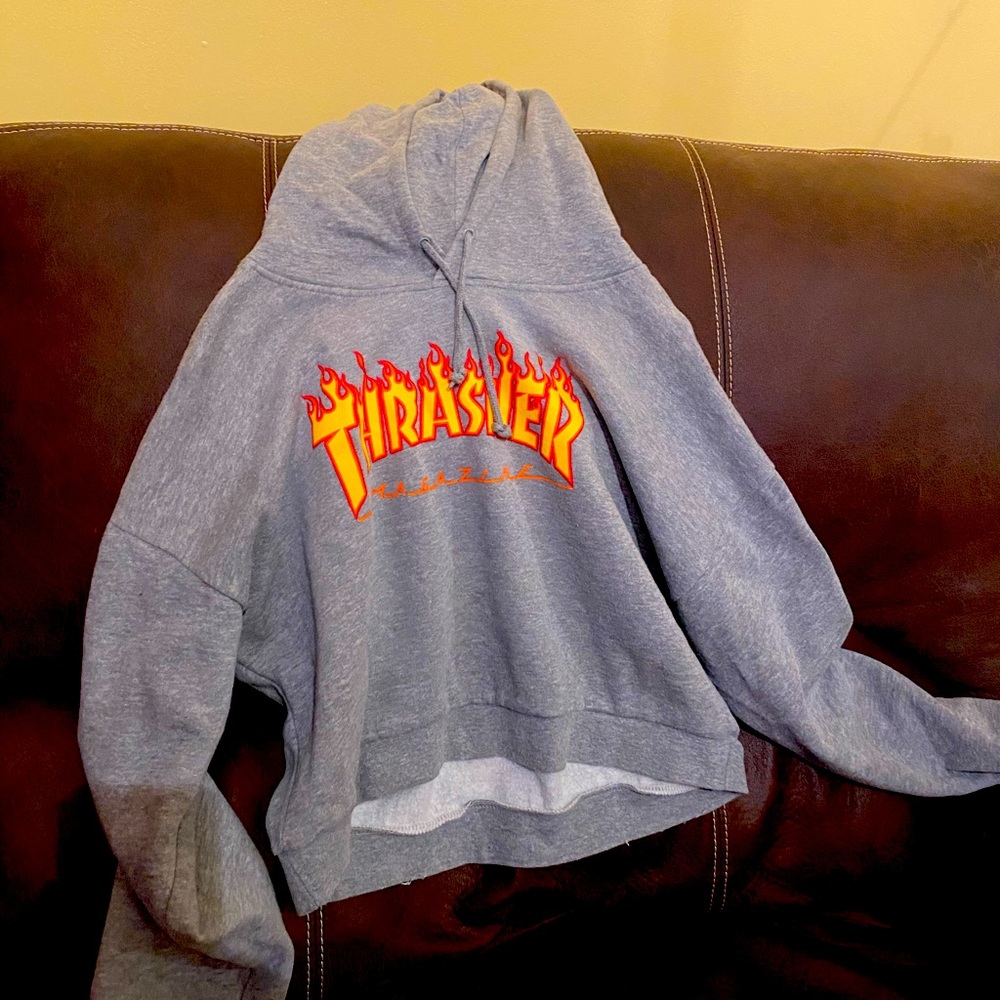 Thrasher cropped hoodie